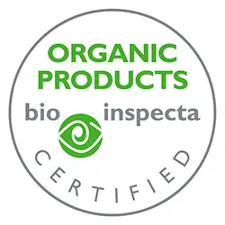 Bio-Inspecta Organic Standard Sign, held by NITC