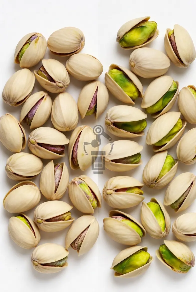 Mechanically opened pistachio characteristics