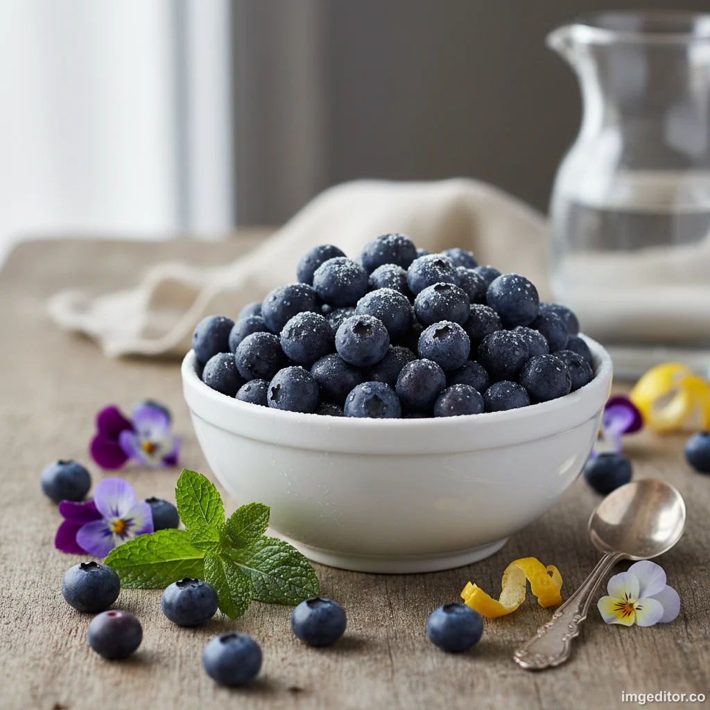 A bawl of NITC Premium Blueberry