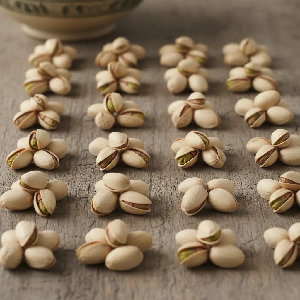 pistachios divided into groups of 5